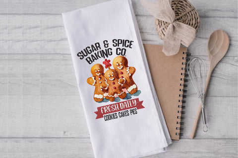 Sugar and Spice Baking Co Dish Towel Sublimation Sublimation Jagonath Roy 