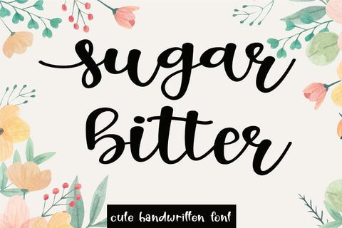Sugar Bitter Font Supersemar Letter 