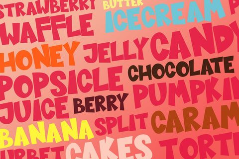 SUGAR BOMB - DISPLAY FONT Font Dm Letter Studio 