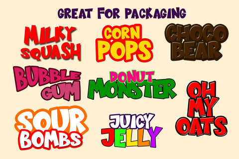 SUGAR BOMB - DISPLAY FONT Font Dm Letter Studio 