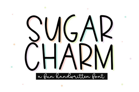 Sugar Charm - A Fun Handwritten Font Font KA Designs 