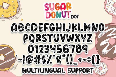 Sugar Donut Deluxe Package Fonts! Font Dm Letter Studio 