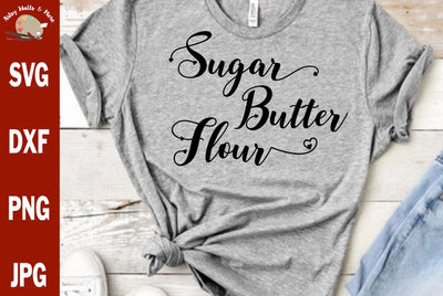 Sugar Flour Butter svg - Waitress Broadway Musical svg cut file - funny Waitress svg for t-shirt, decal, coffee mug SVG The Artsy Spot 
