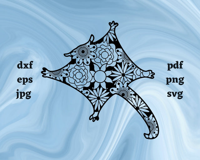 Sugar Glider Mandala SVG Cut File SVG Northern Light SVG 