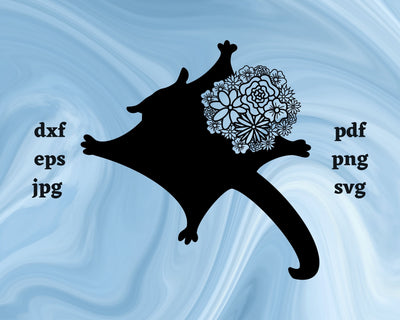 Sugar Glider Mandala SVG Cut File SVG Northern Light SVG 
