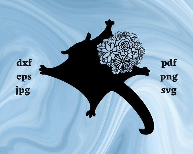 Sugar Glider Mandala SVG Cut File SVG Northern Light SVG 