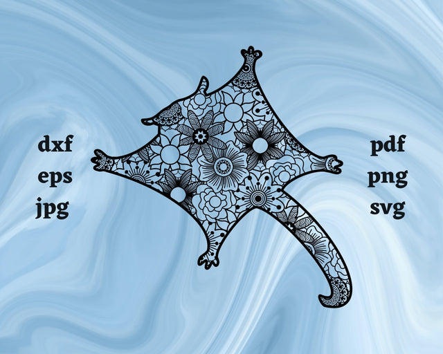 Sugar Glider Mandala SVG Cut File SVG Northern Light SVG 