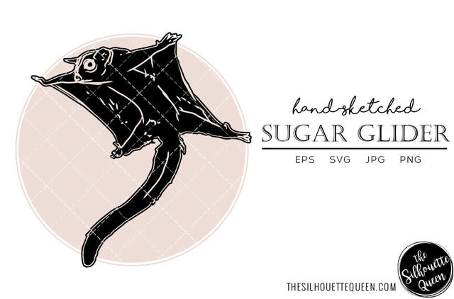 Sugar Glider Sketch Vector SVG Loveleen Kaur 