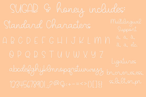 Sugar & Honey, A Cute Handwritten Font Font Designing Digitals 