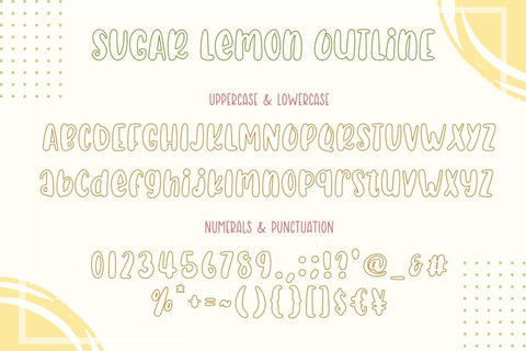 Sugar Lemon - Display Font Font AnningArts Design 