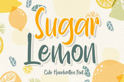 Sugar Lemon Font love script 
