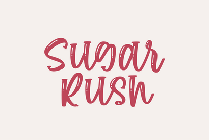 Sugar Rush Font Typobia 