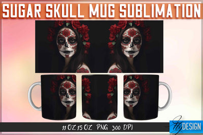 Sugar Skull 11 | 15 Oz Mug Sublimation Sublimation Fly Design 