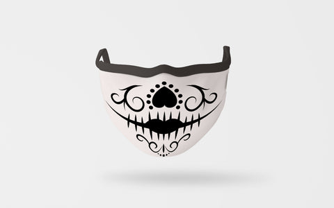 sugar skull face mask SVG dadan_pm 