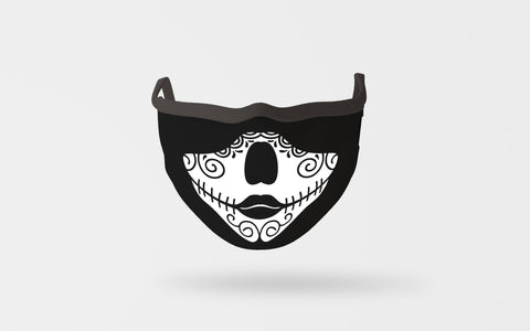 sugar skull face mask SVG dadan_pm 