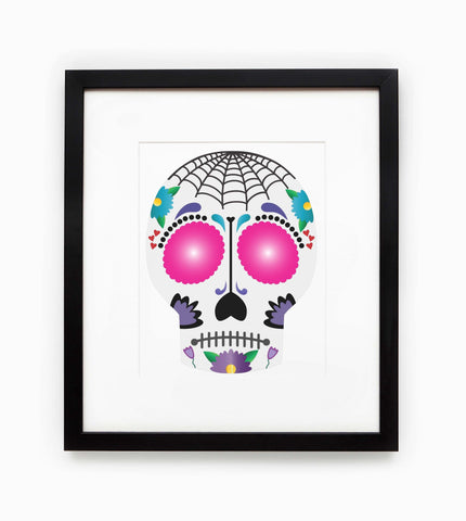 Sugar Skull Hand Drawn SVG Cut File | Day of the Dead | Dia de los Muertos | Mexican Skull SVG Maple & Olive Designs 