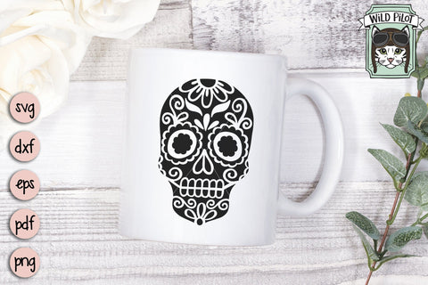 Sugar Skull SVG Cut File SVG Wild Pilot 