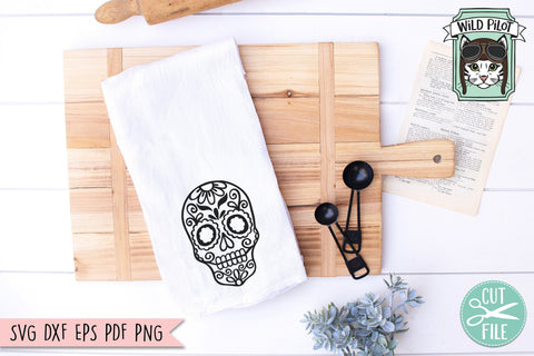 Sugar Skull SVG Cut File SVG Wild Pilot 