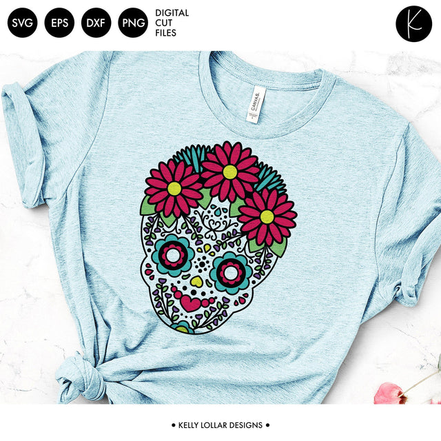 Sugar Skull SVG Kelly Lollar Designs 