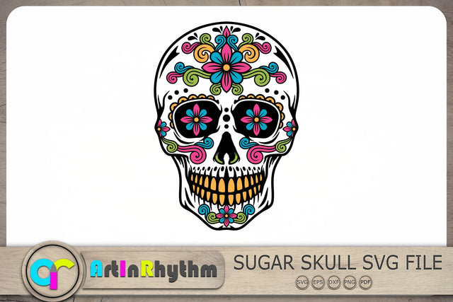 Sugar Skull Svg, Skull Svg, Halloween Svg SVG Artinrhythm shop 