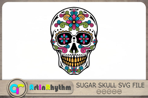 Sugar Skull Svg, Skull Svg, Halloween Svg SVG Artinrhythm shop 
