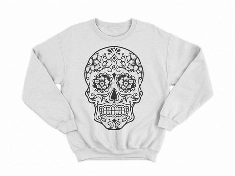 Sugar Skull SVG, Skull svg, Santa Muerte, Day of the dead svg, Calavera, Mandala Skull, Mexican Skull, candy skull svg SVG CutLeafSvg 