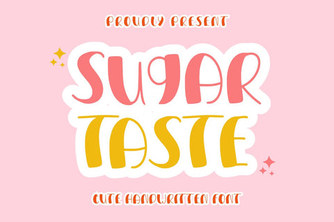 Sugar Taste - Cute Handwritten Font Font Masyafi Studio 