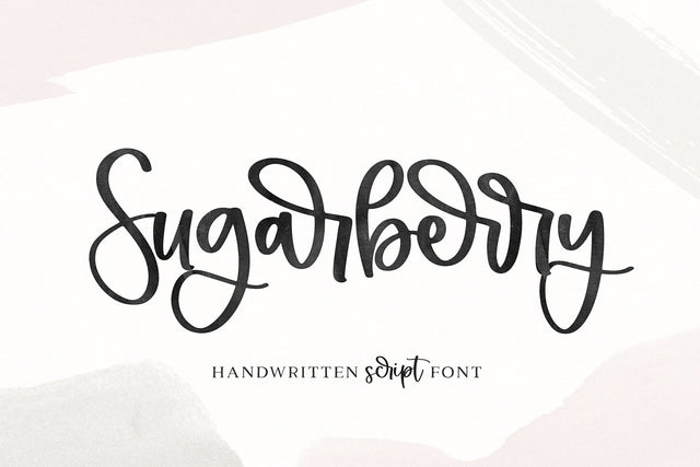 Sugarberry - A Modern Script Font Font KA Designs 