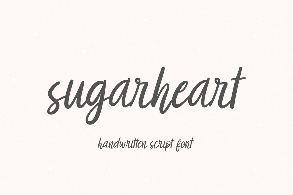 Sugarheart - Farmhouse Script Font - So Fontsy