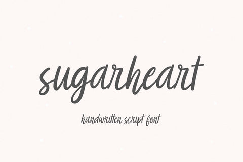 Sugarheart - Farmhouse Script Font Font KA Designs 