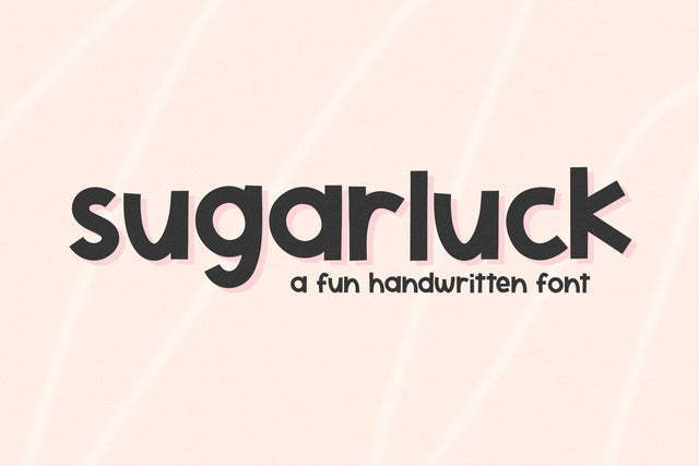 Sugarluck - Fun Handwritten Font Font KA Designs 
