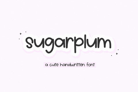Sugarplum - Cute Handwritten Font Font KA Designs 
