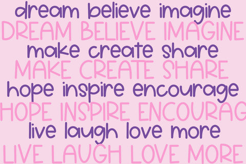 Sugarplum - Cute Handwritten Font Font KA Designs 