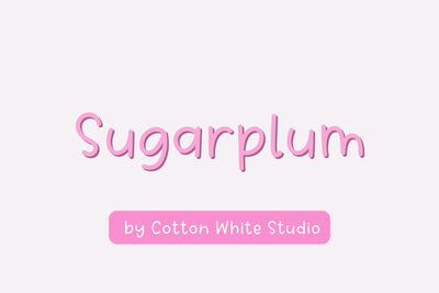 Sugarplum Font Cotton White Studio 