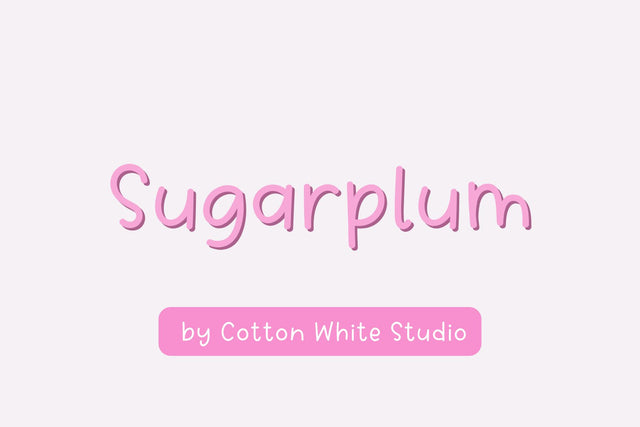 Sugarplum Font Cotton White Studio 