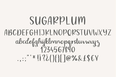 Sugarplum Font Sunday Nomad 