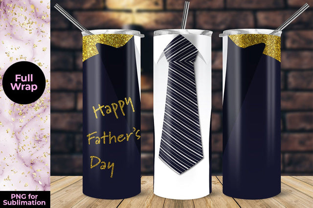 Suit Fathers Day Skinny Tumbler Wrap Sublimation 20 oz Sublimation Sublimatiz Designs 