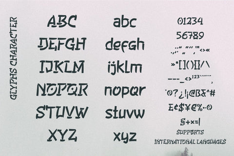 SUKORO - Japanese style font Font twinletter 