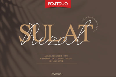 Sulat Rizal Script Handwritten Font Font FontDuo 