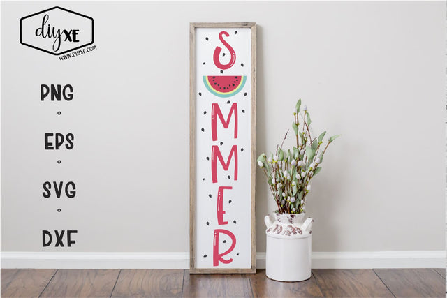 Summer - A Front Porch Sign SVG Cut File SVG DIYxe Designs 