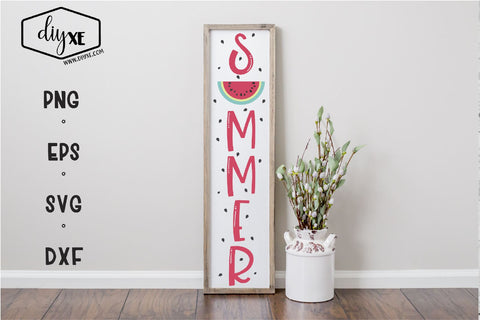 Summer - A Front Porch Sign SVG Cut File SVG DIYxe Designs 