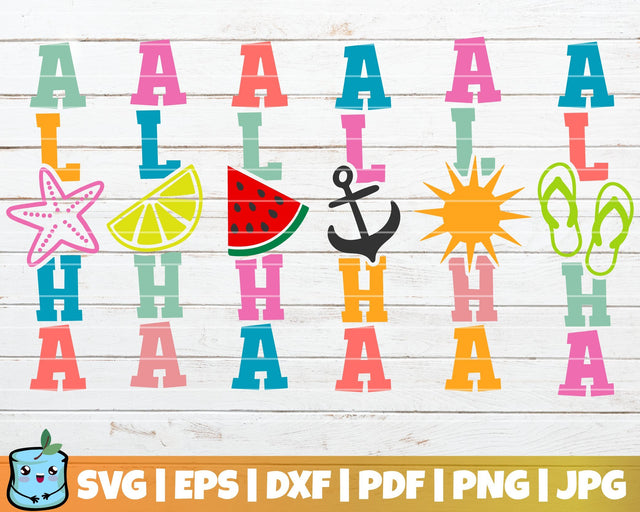 Summer Aloha Porch Signs Bundle SVG MintyMarshmallows 