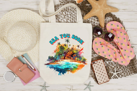 Summer and Beach PNG Sublimation - Sea You Soon Sublimation CraftLabSVG 