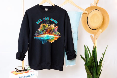 Summer and Beach PNG Sublimation - Sea You Soon Sublimation CraftLabSVG 