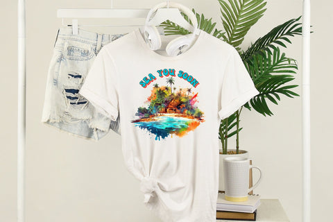 Summer and Beach PNG Sublimation - Sea You Soon Sublimation CraftLabSVG 
