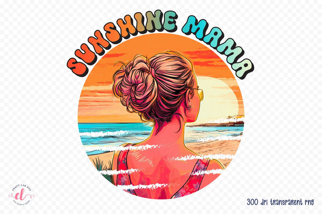 Summer and Beach PNG Sublimation | Sunshine Mama Sublimation CraftLabSVG 