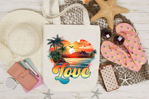 Summer and Beach Sublimation - Love PNG Sublimation CraftLabSVG 