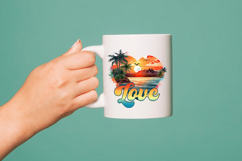 Summer and Beach Sublimation - Love PNG Sublimation CraftLabSVG 