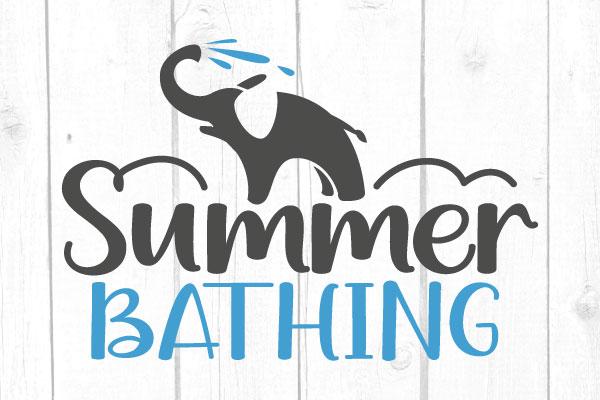 Summer Bathing Svg SVG cricutfilesmg 