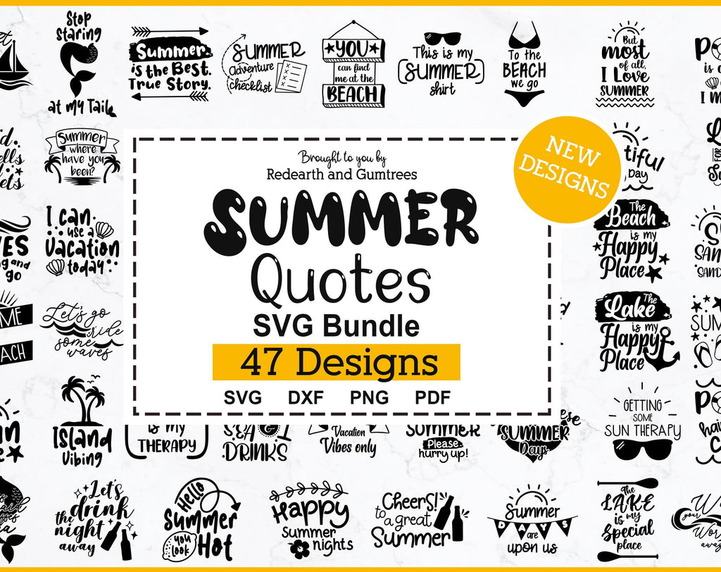 Summer beach camping adventure quotes Bundle SVG,sublimation - So Fontsy